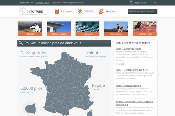 guidetoiture.com site used Guidefenetre