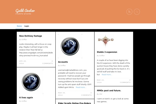 Gridz theme site design template sample