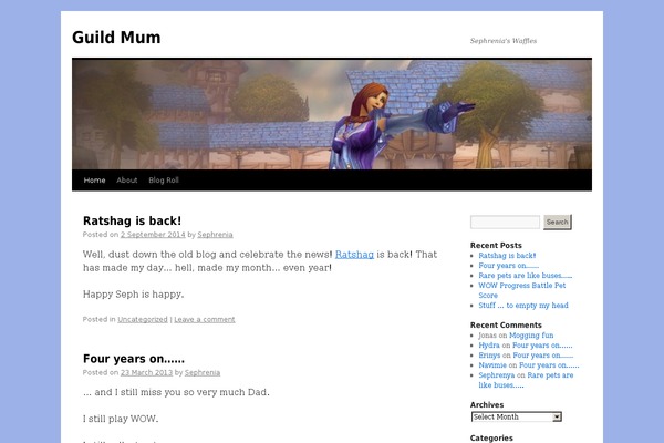 Twenty Ten theme site design template sample