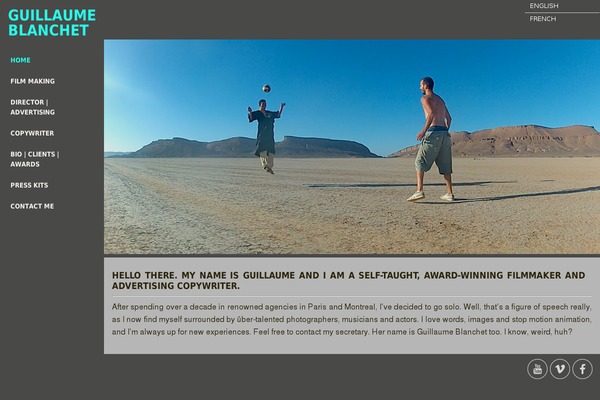 guillaumeblanchet.com site used Dimsemenov-touchfolio-c481e2d