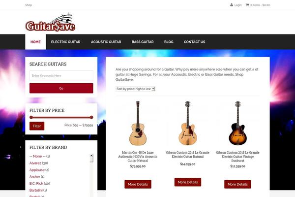 guitarsave.com site used Schema
