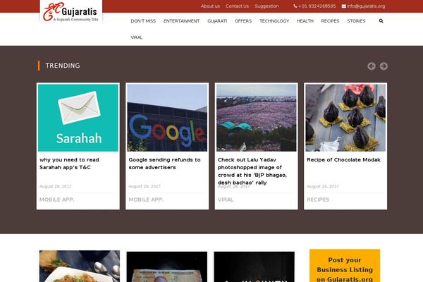 WordPress website example screenshot