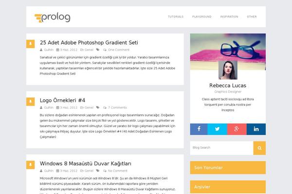 Prolog theme site design template sample