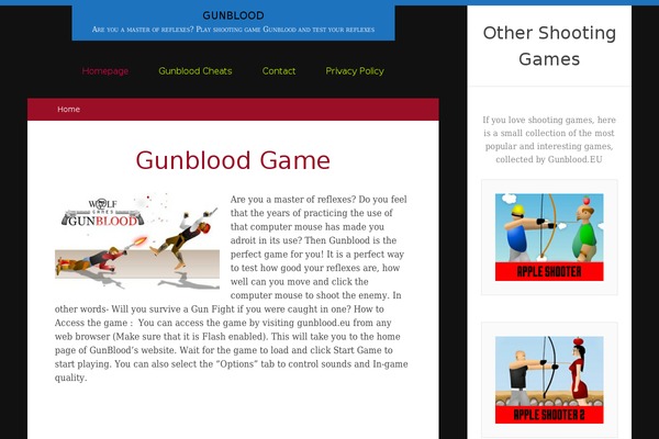 Chun theme site design template sample