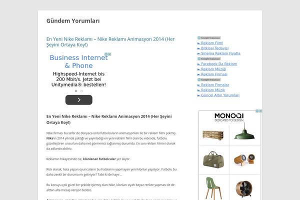 Twenty Twelve theme site design template sample