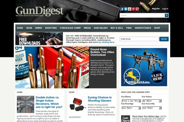 gundigest.com site used Gun-digest