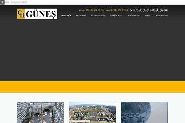 Construction theme site design template sample
