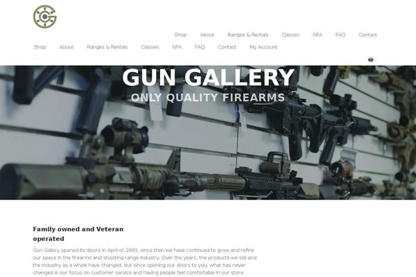 Storefront theme site design template sample