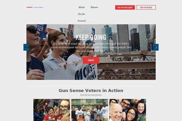 gunsensevoter.org site used Gunsensevoter