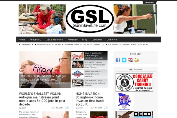 gunssavelife.com site used Newsup-pro