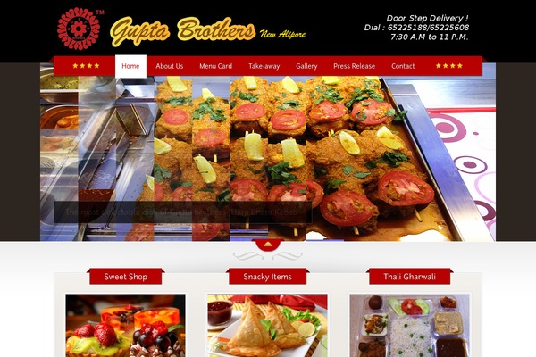 The Restaurant theme site design template sample