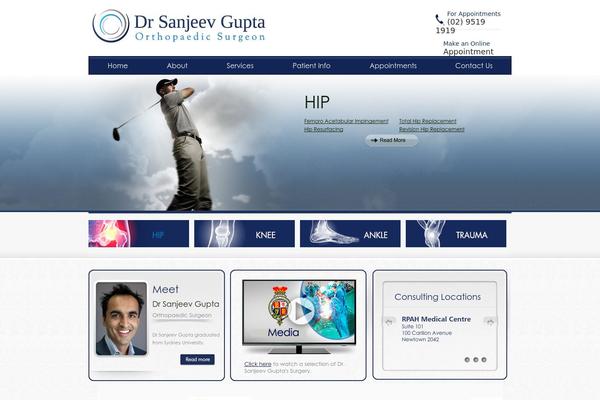 guptaortho.com.au site used Dr-sanjeev-gupta