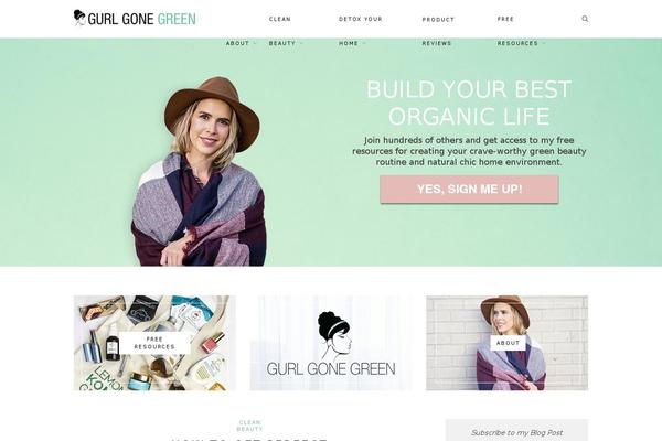 gurlgonegreen.com site used Gurl-gone-green