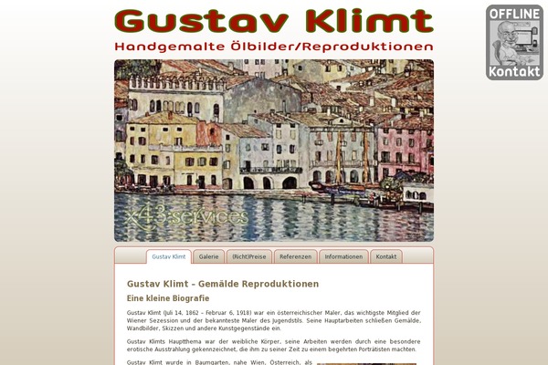 gustav-klimt.pw site used Klimt1