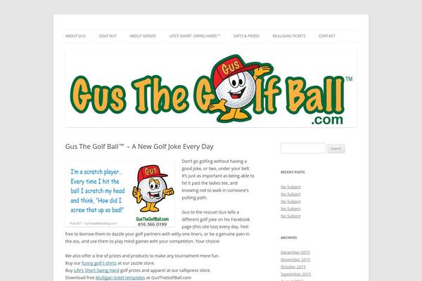Twenty Twelve theme site design template sample