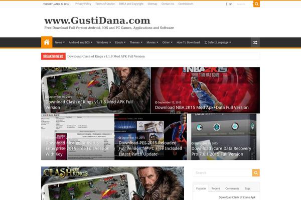 gustidana.com site used Iconic One Pro