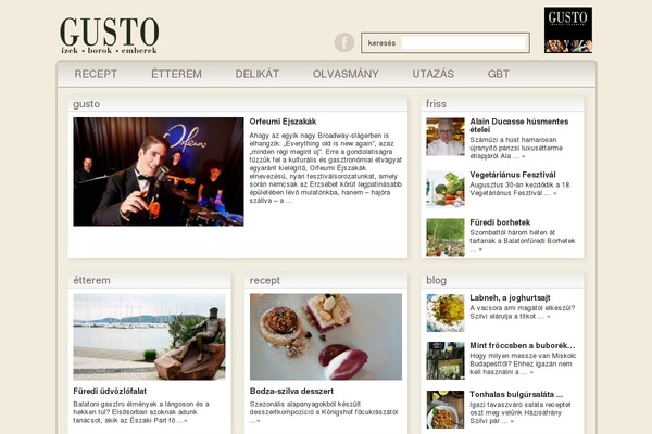 Gusto theme site design template sample