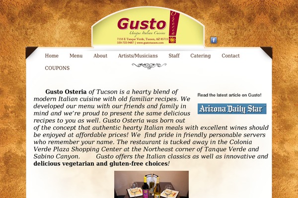 gustotucson.com site used Gusto