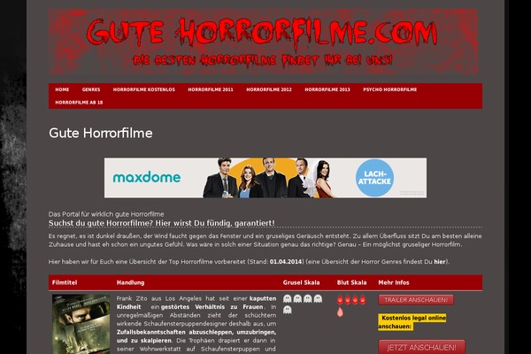 gutehorrorfilme.com site used BigFeature