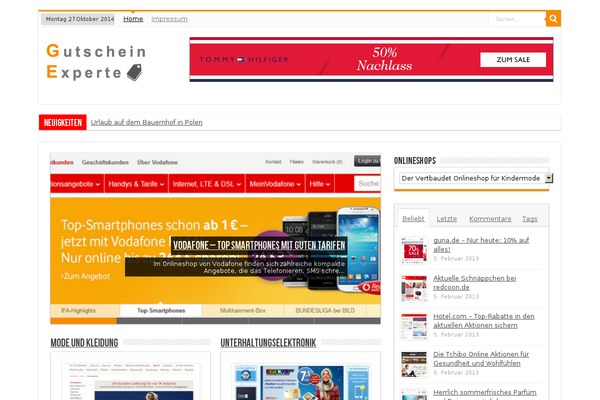 Sahifa theme site design template sample