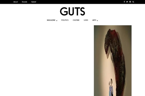 gutsmagazine.ca site used Theprint