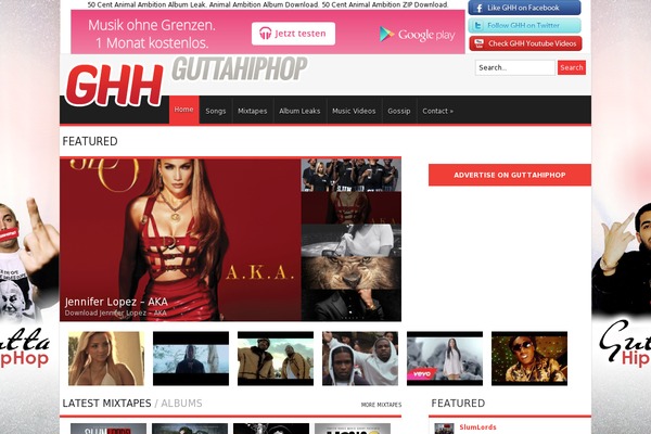 MusicPlay website example screenshot