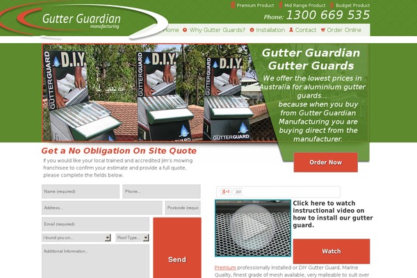 gutter-guard.com.au site used Gutter-guard