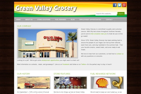 gvgrocery.com site used Green-valley