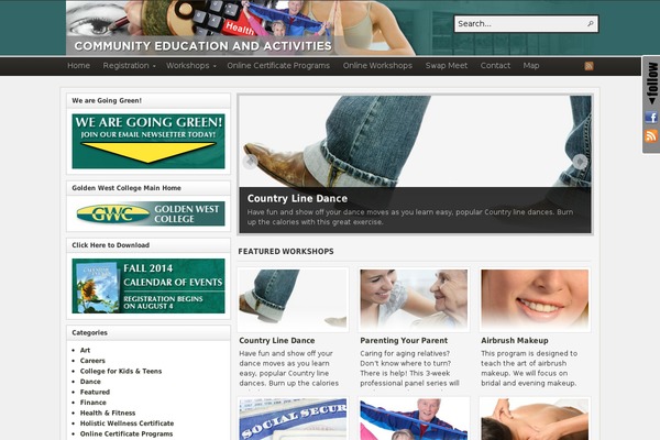 WordPress website example screenshot