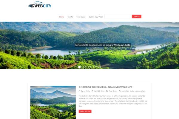 WordPress website example screenshot