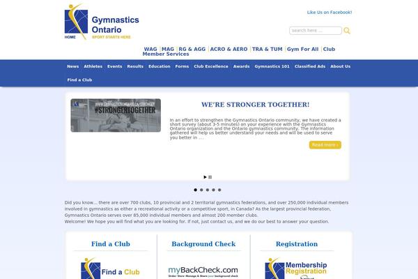 gymnasticsontario.ca site used Gymnastic