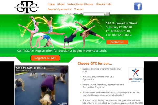gymnasticstrainingcenter.com site used Gymnastic