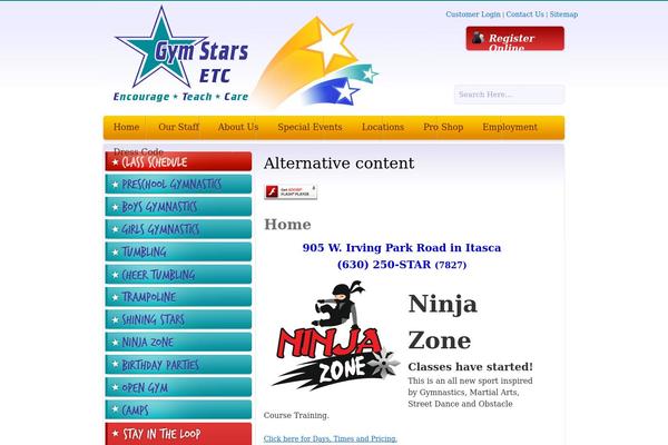 WordPress website example screenshot