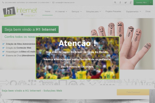 h1internet.com.br site used H1internet