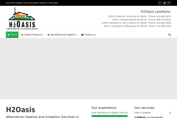 h2oasisinc.com site used Mdesign