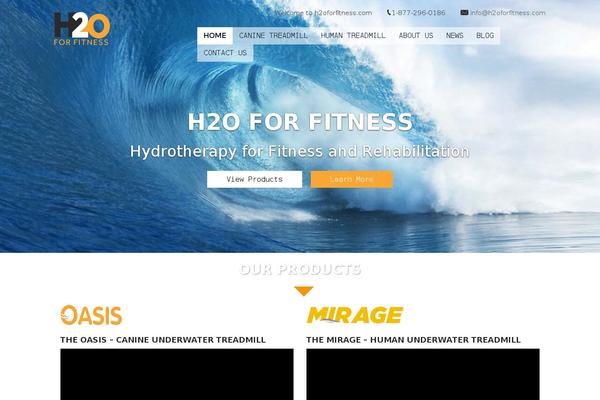 H2o theme site design template sample