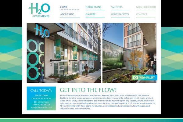 H2o theme site design template sample