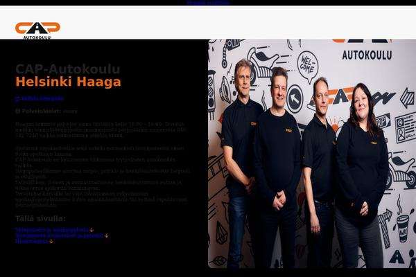 haaganautokoulu.fi site used Cap-theme
