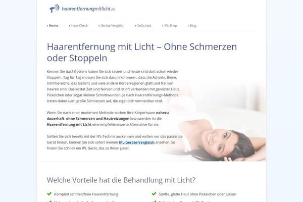 WordPress website example screenshot