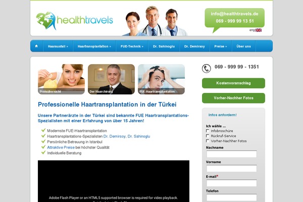 haartransplantation-tuerkei.com site used Forefront-child