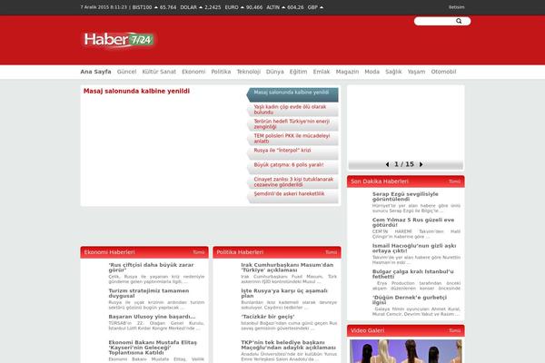 Haber theme site design template sample