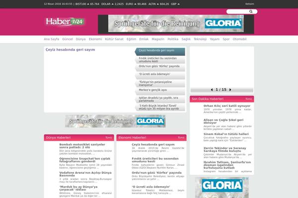 Haber theme site design template sample