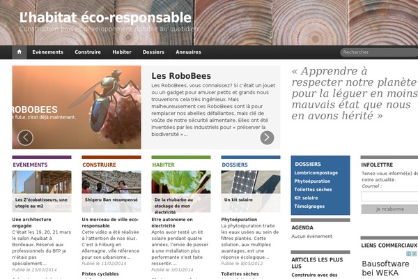 habitat-eco-responsable.fr site used Ecores-master