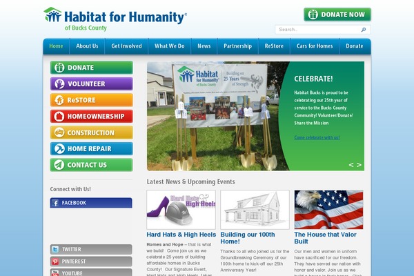 habitatbucks.org site used Habitat