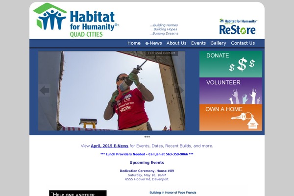 Habitat theme site design template sample