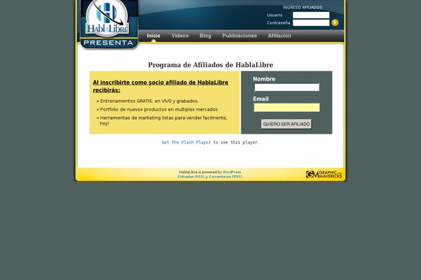 Site using Audio Player plugin