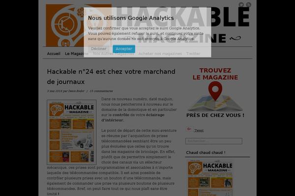 hackable.fr site used Mon-cahier_hackable