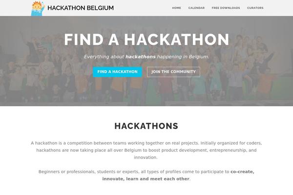 hackathon.be site used Onepress-1.1.3