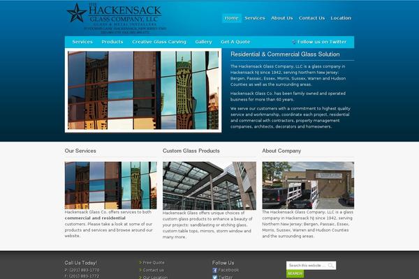hackensackglassco.com site used Metric