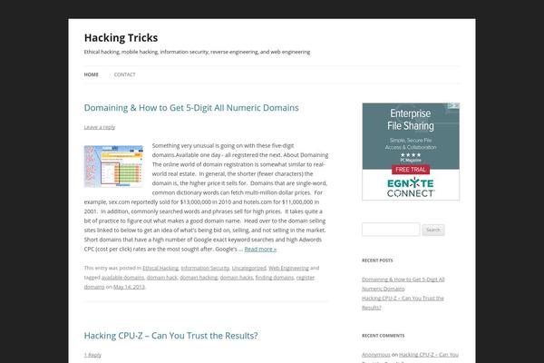 Twenty Twelve theme site design template sample